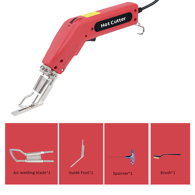 Coltello controllabile di calore del tessuto della corda di temperatura con la lama della saldatura ad arco