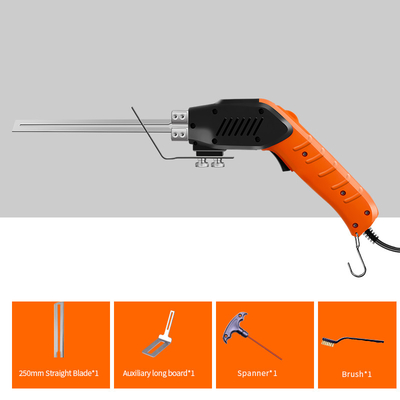 raffreddamento a aria tenuto in mano 250W del cavo di 250mm del coltello della taglierina calda della schiuma